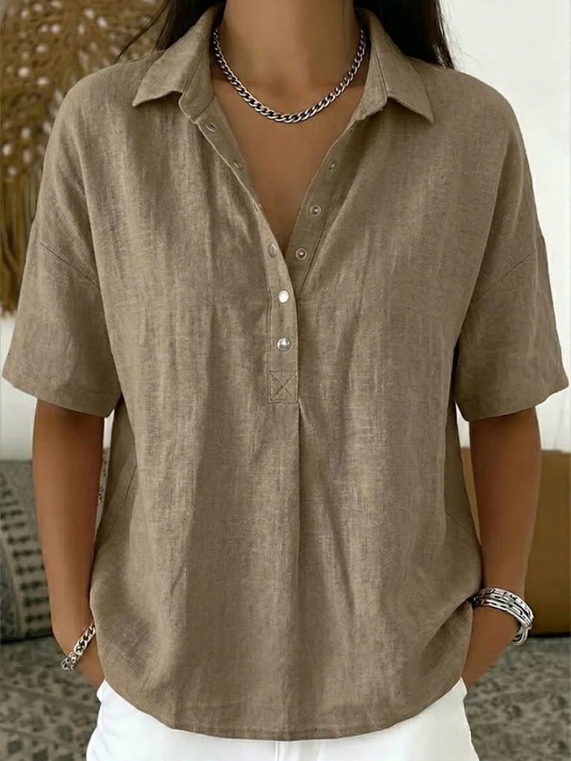 Tessa – Shirt with Collar and Buttons