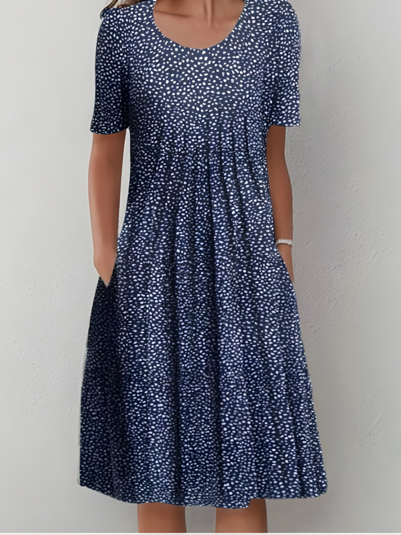 Lefèvre™ Pleated Floral Dress