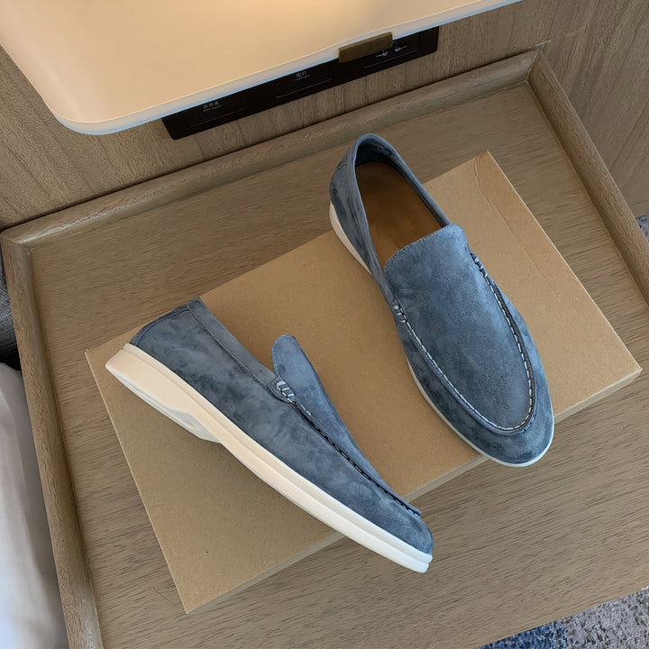 Men's Suede Look Slip-On – Slip-On, Comfort Sole & Spring & Summer