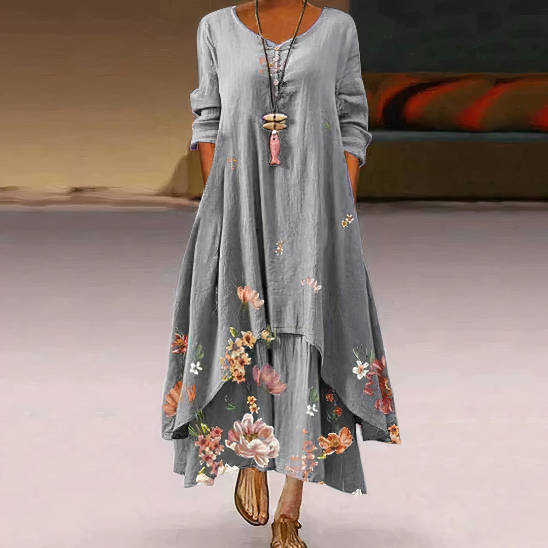 Women's Dress with Lace Finish