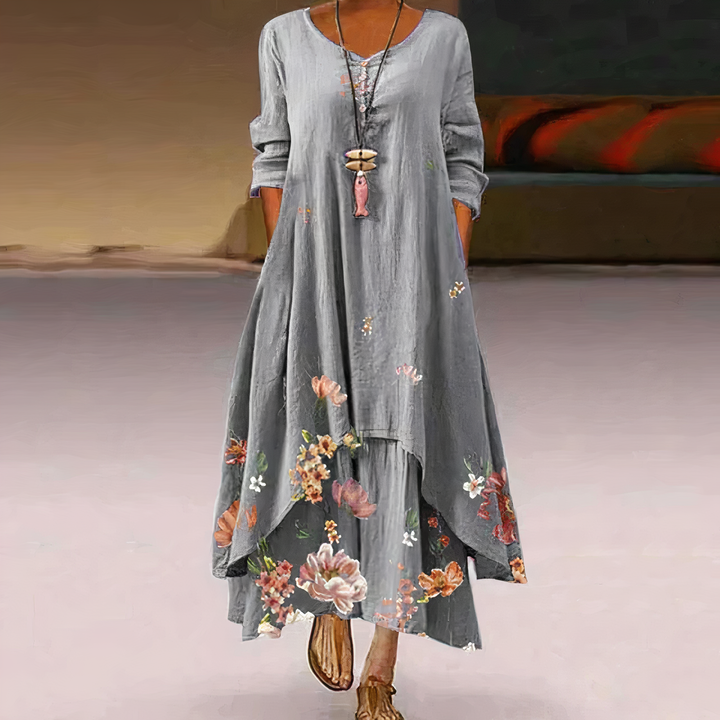 Women's Dress with Lace Finish