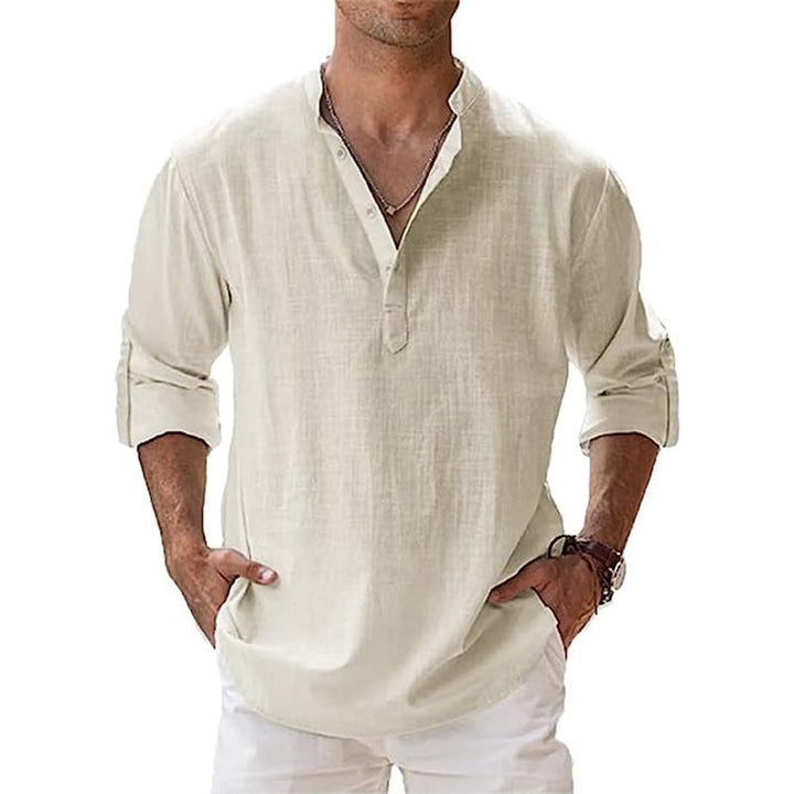 Men’s Lightweight Henley Long Sleeve Casual Shirt