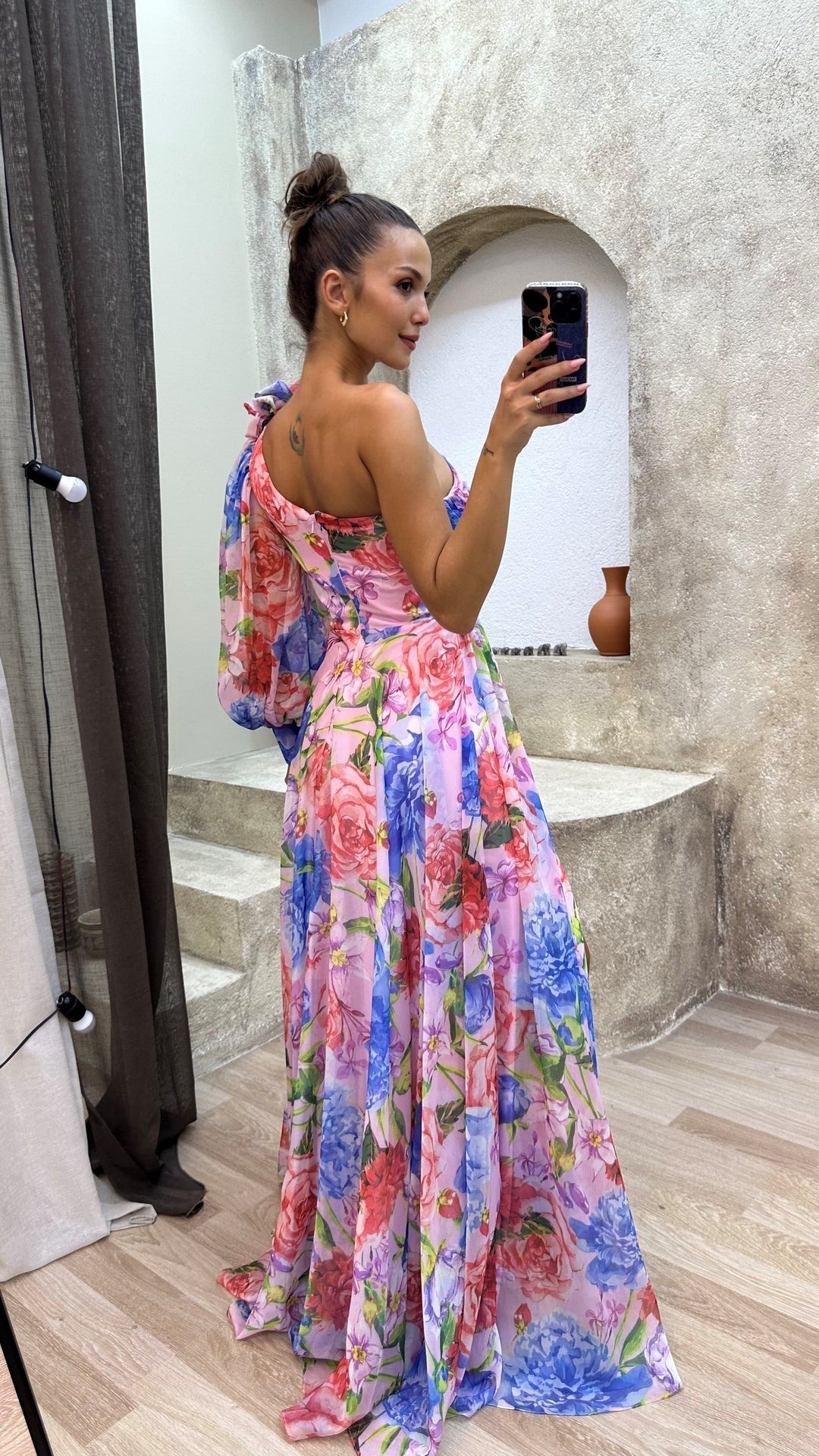 Whitney | Chic Flowing One-Shoulder Dress for Summer Occasions