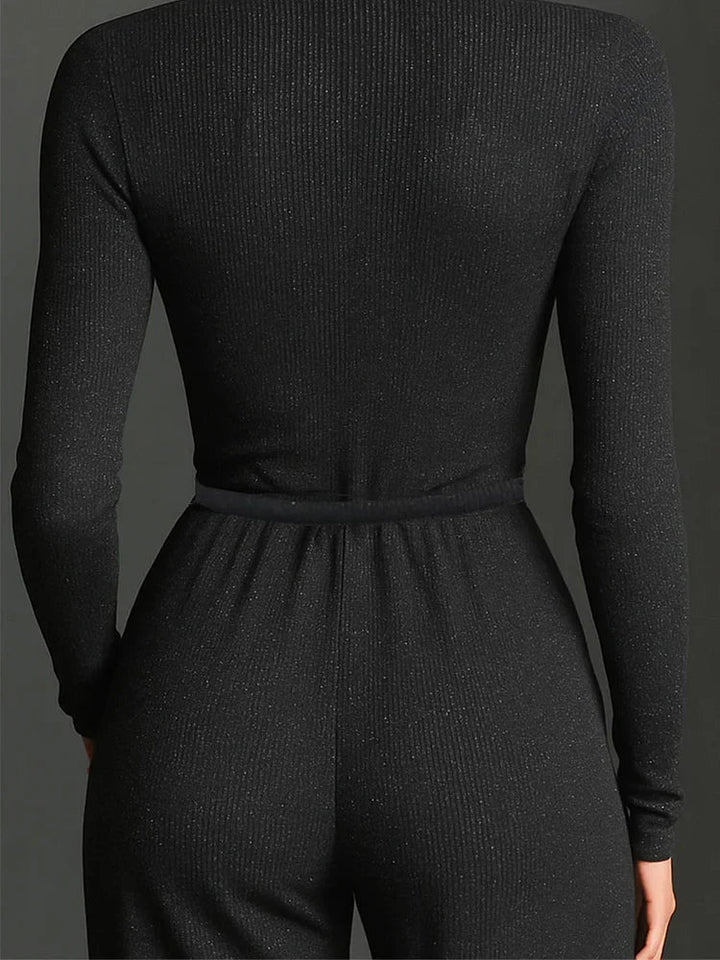 Elegant Women's Sweater with Studs and Front Closure