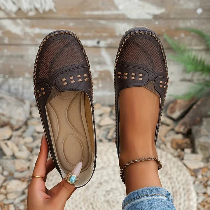 Women's Moccasins with Perforated Design