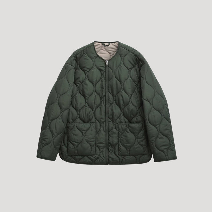 Women's Quilted Jacket | Lightweight Short Jacket with Pockets