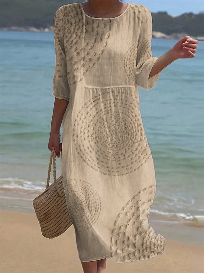 Daphne | Stylish Casual Dress in Simple Solid Color Design