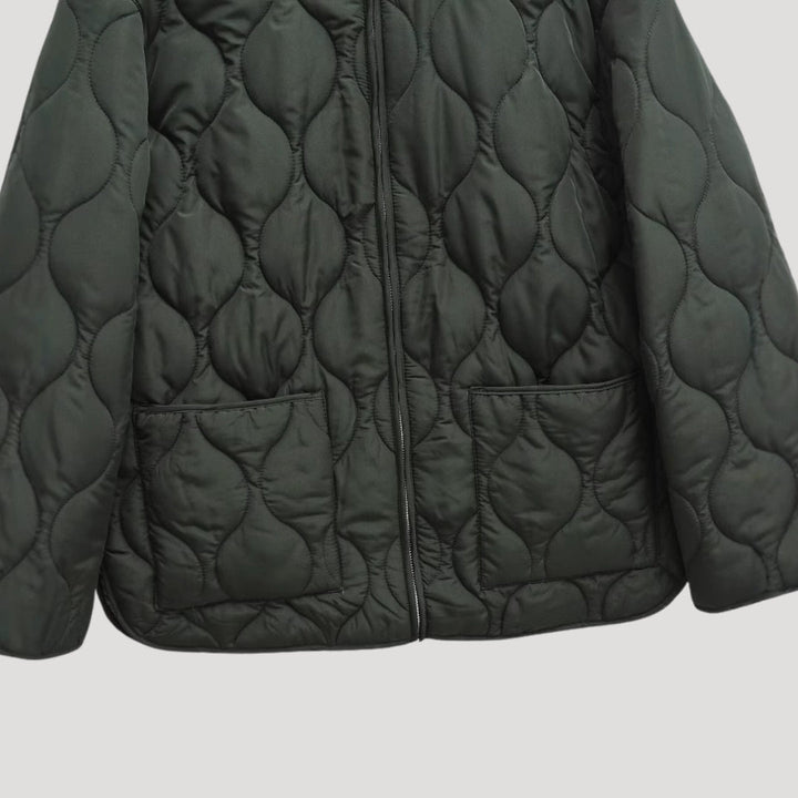Women's Quilted Jacket | Lightweight Short Jacket with Pockets