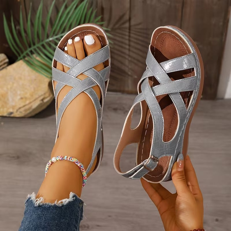 Jeana | Orthopedic Comfort Sandals with Cross Straps