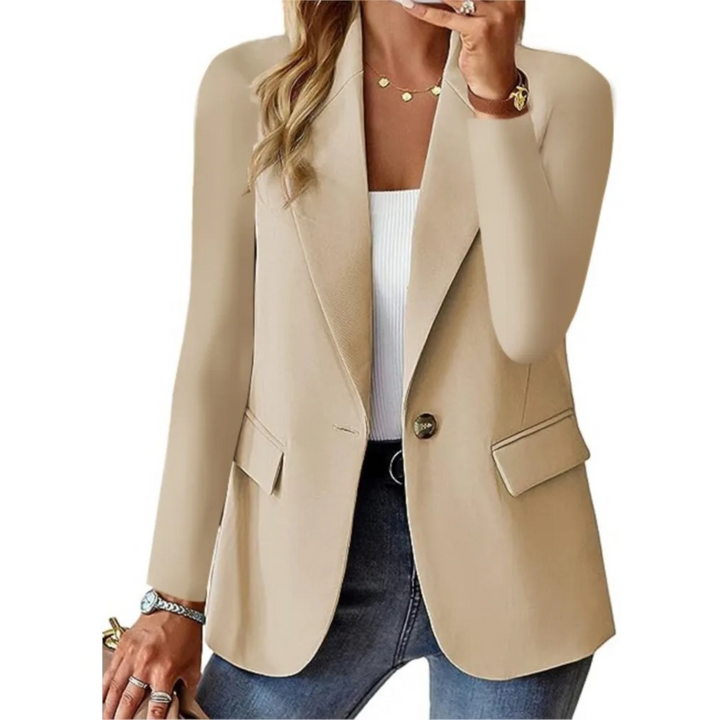 Women’s Elegant Single-Button Blazer