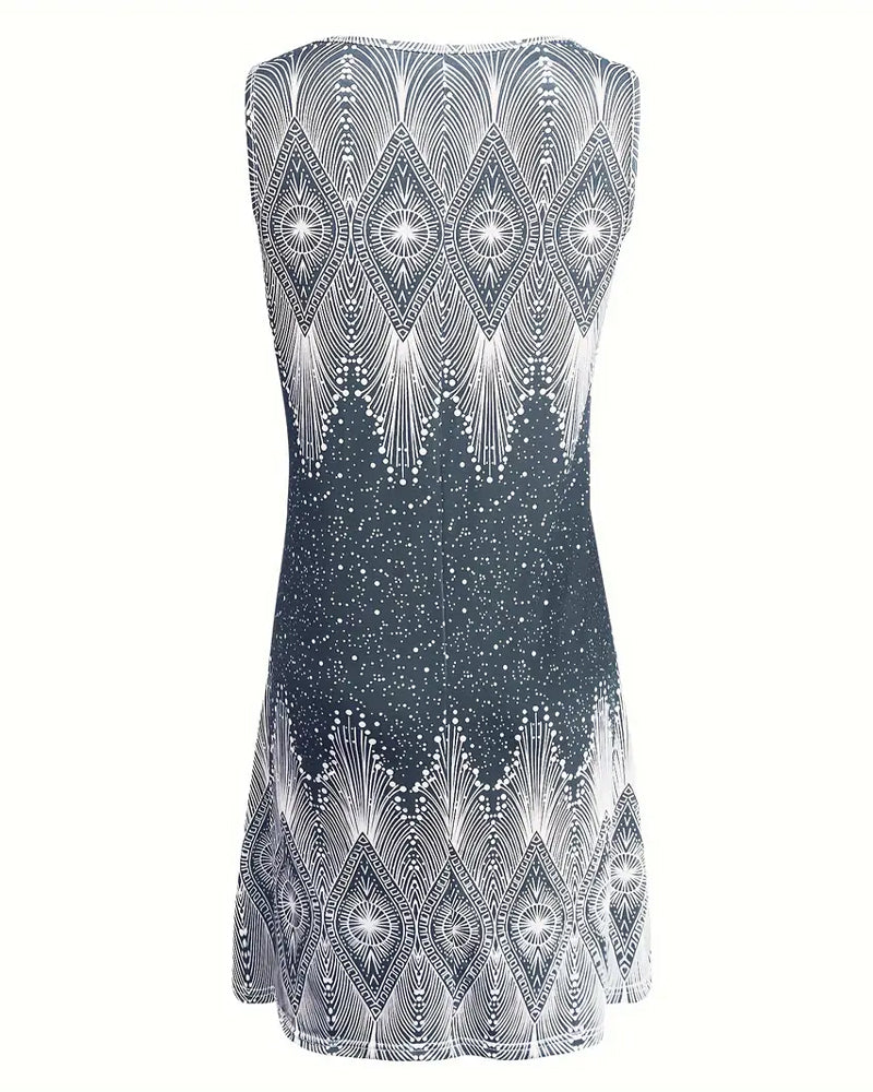 Alexandra | Feminine Dress with V-Neck and Floral Print