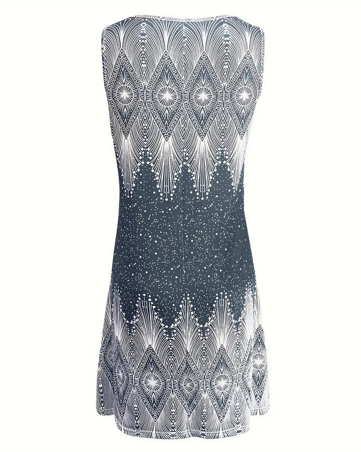 Alexandra | Feminine Dress with V-Neck and Floral Print