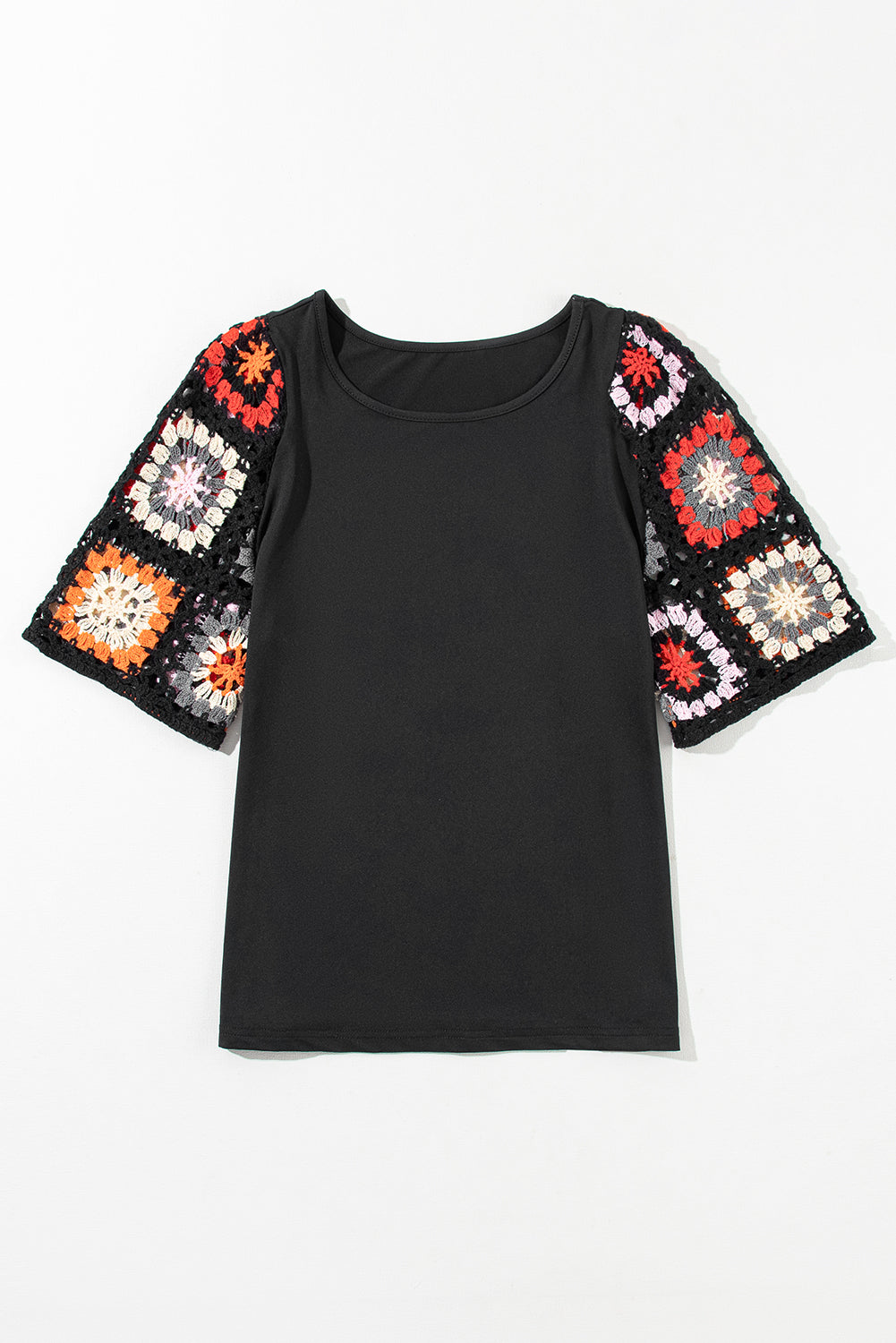 Meribeth | Crochet Top with Floral Pattern