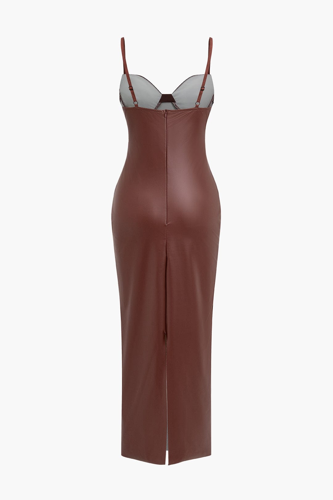 Sophia | Seductive Leather Maxi Dress – Sexy & Elegant