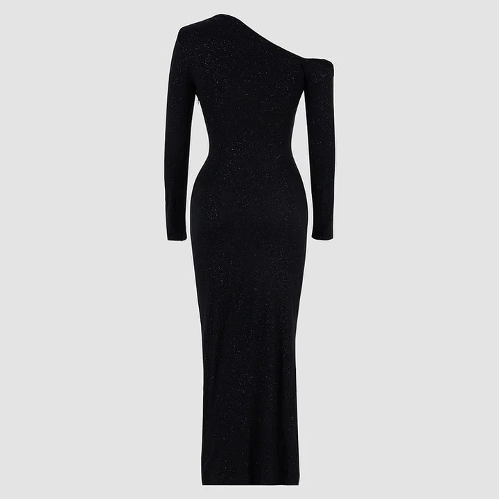 Evening Dress for Women | Fitted One-Shoulder with Shine