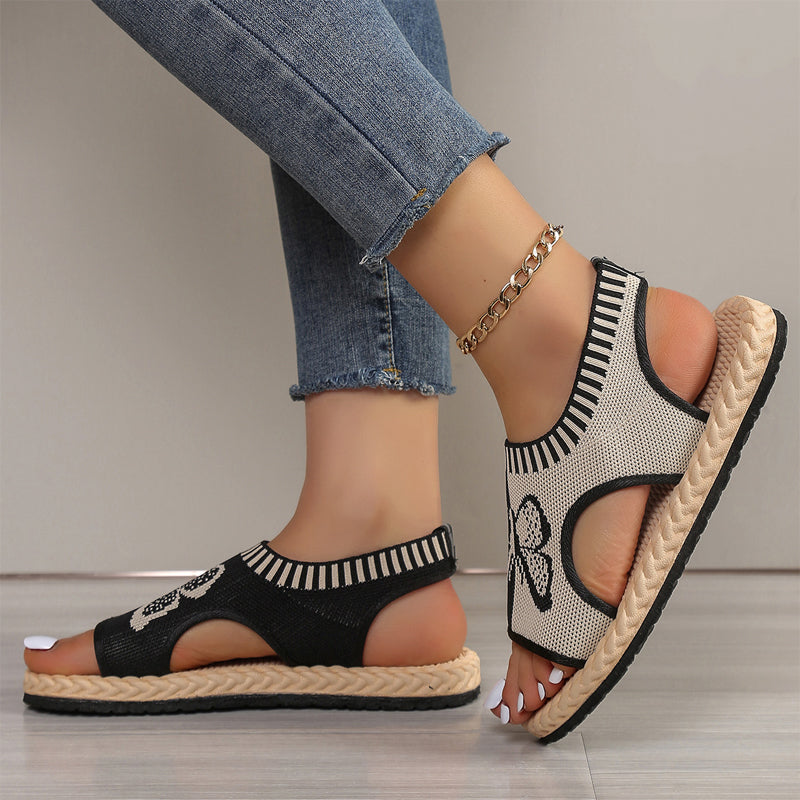 Women’s Breathable Knit Open-Toe Comfort Sandals