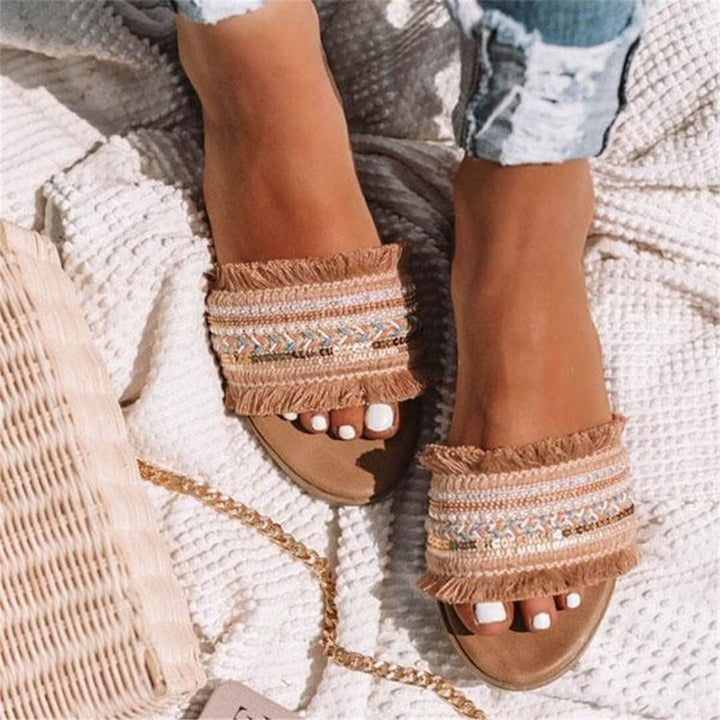 Women’s Bohemian Fringe Strap Sandals
