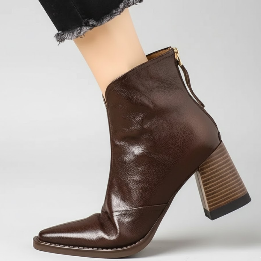 Megan | Elegant Mid-Heel Boots