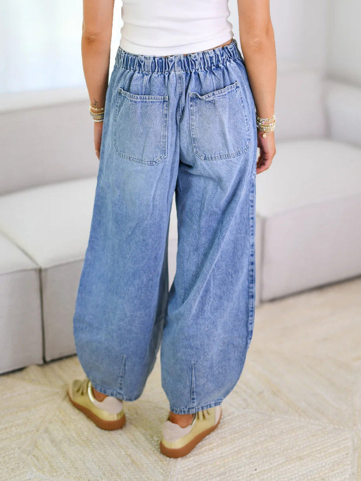 Loose-Fit Jeans with Drawstring – Comfortable Women's Jeans in Casual Look
