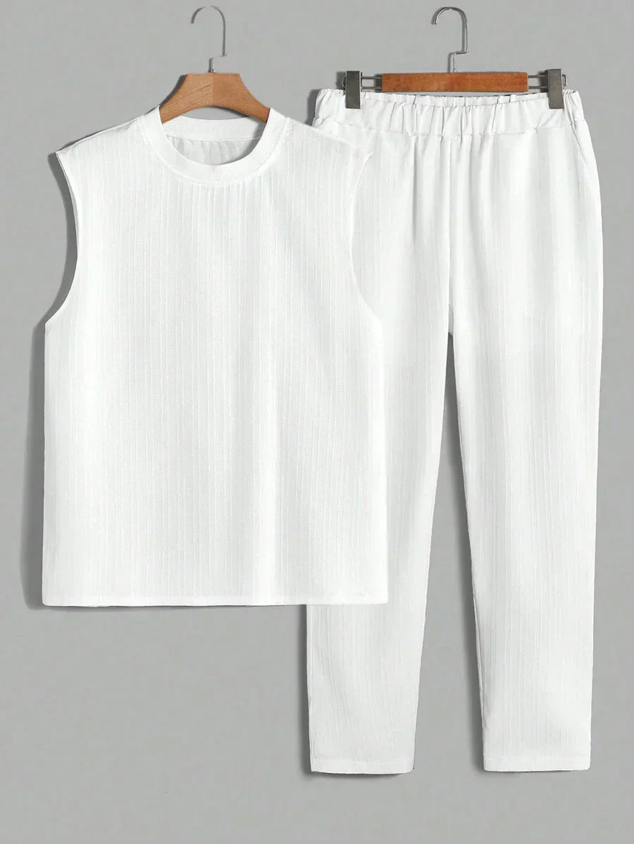 Men’s Sleeveless Summer Set – Lightweight & Breathable