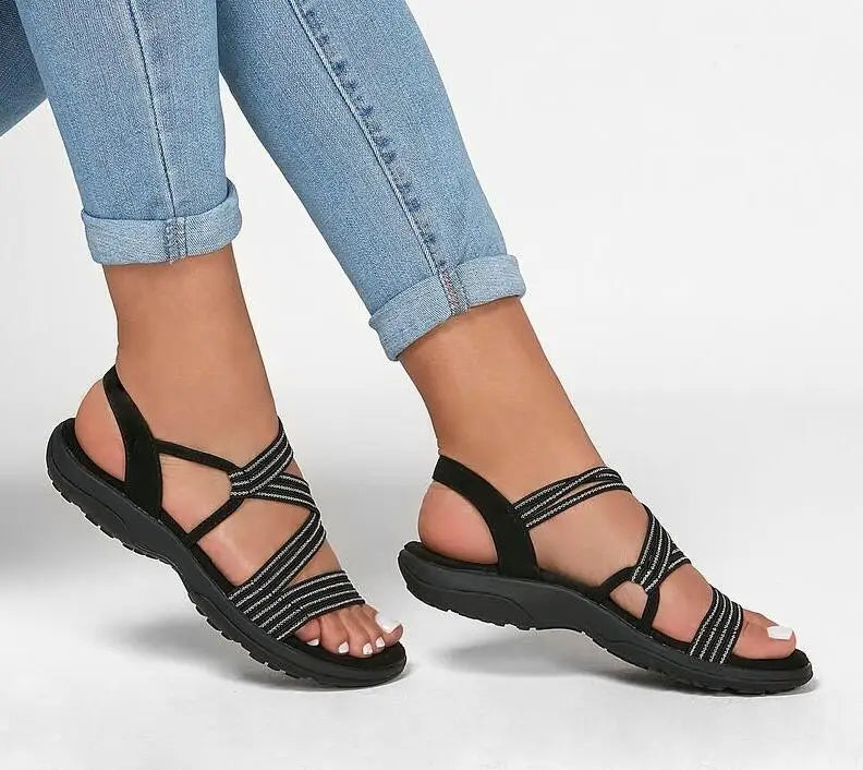 Women’s Casual Cross-Strap Comfort Sandals
