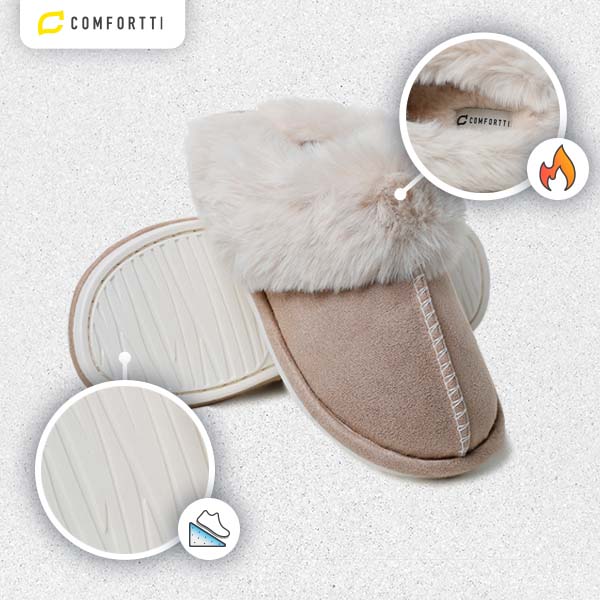 Women's Slippers with Soft Fur