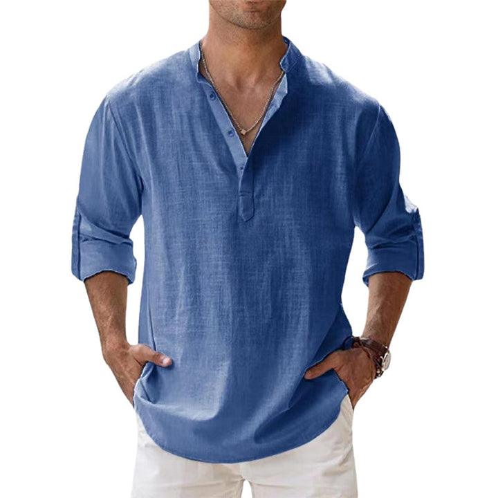 Men’s Lightweight Henley Long Sleeve Casual Shirt