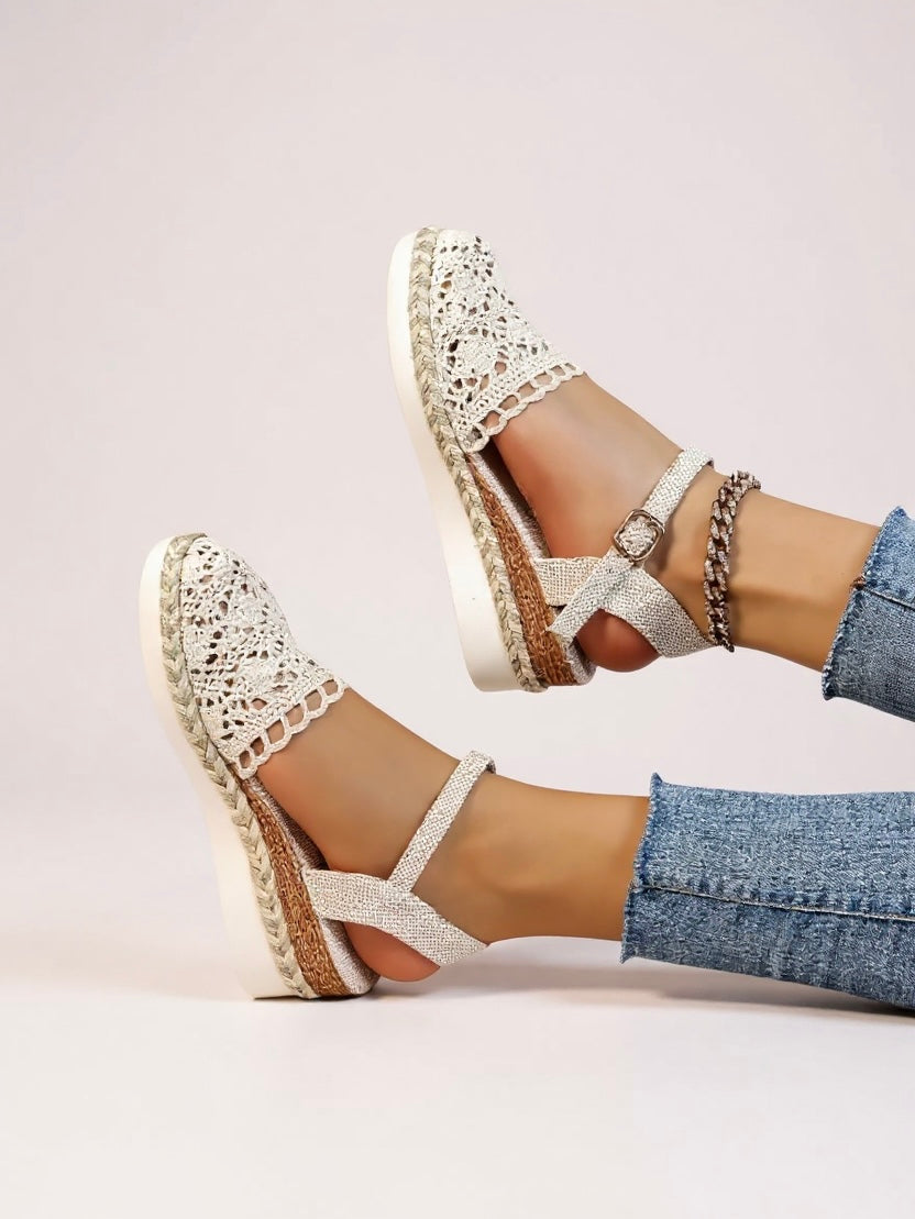 Blair | Women's Boho Wedge Espadrilles Ankle Strap Sandals