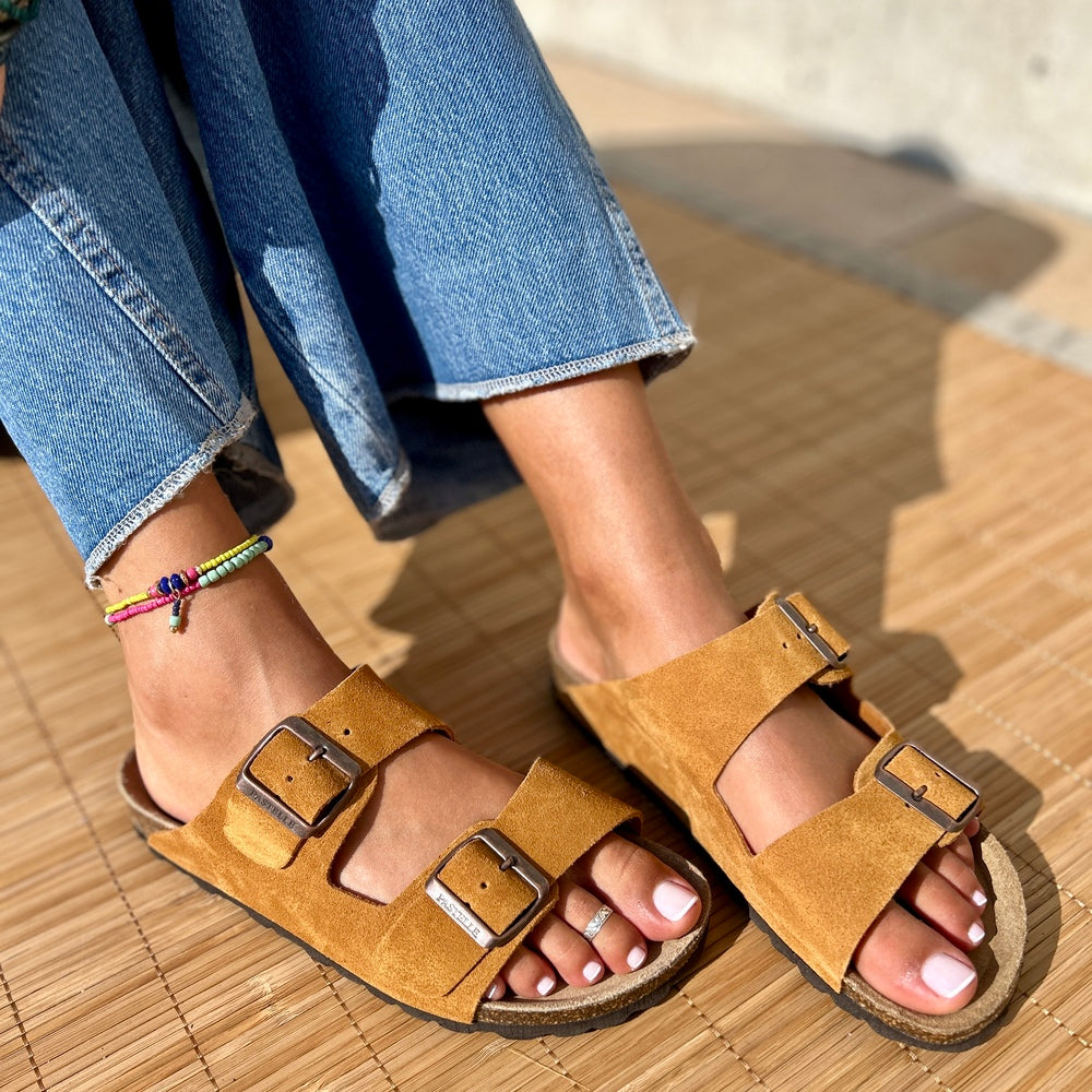 Women’s Double Strap Adjustable Buckle Sandals