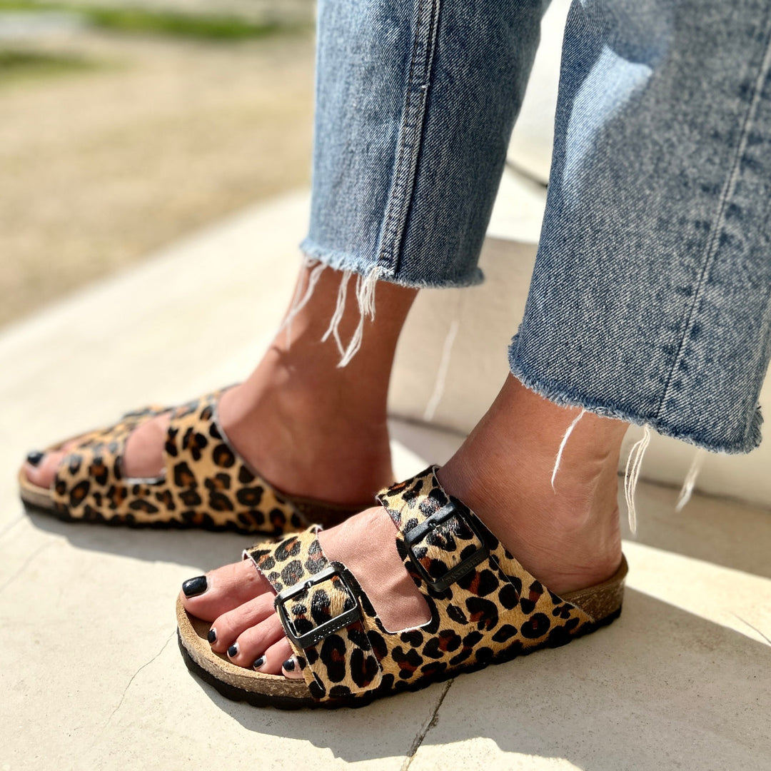 Women’s Double Strap Adjustable Buckle Sandals