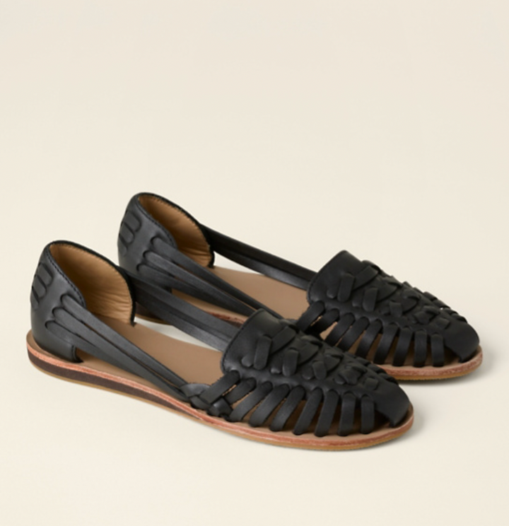 Women’s Woven Cut-Out Flat Sandals