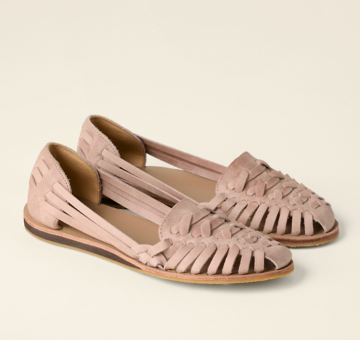 Women’s Woven Cut-Out Flat Sandals