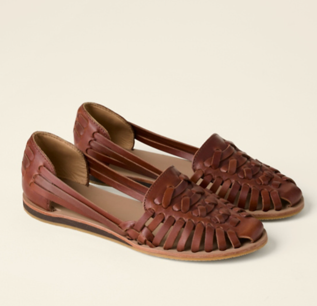 Women’s Woven Cut-Out Flat Sandals