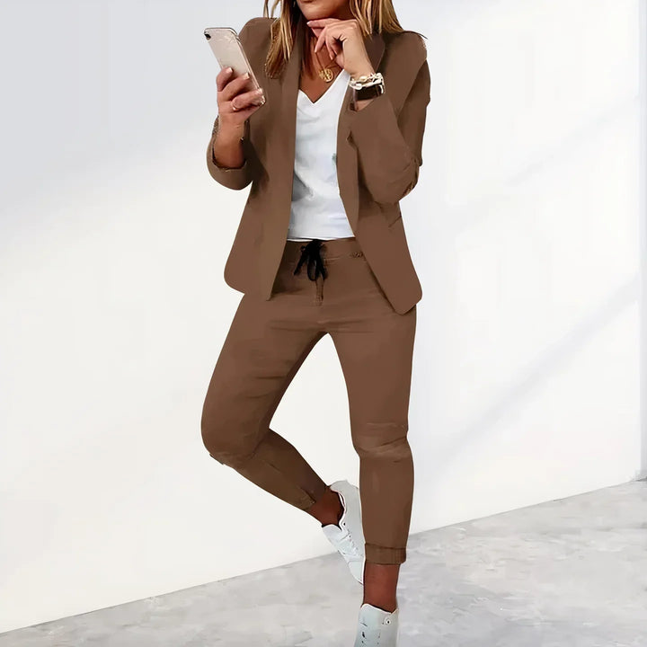 Women’s Casual Two-Piece Blazer & Pants Set