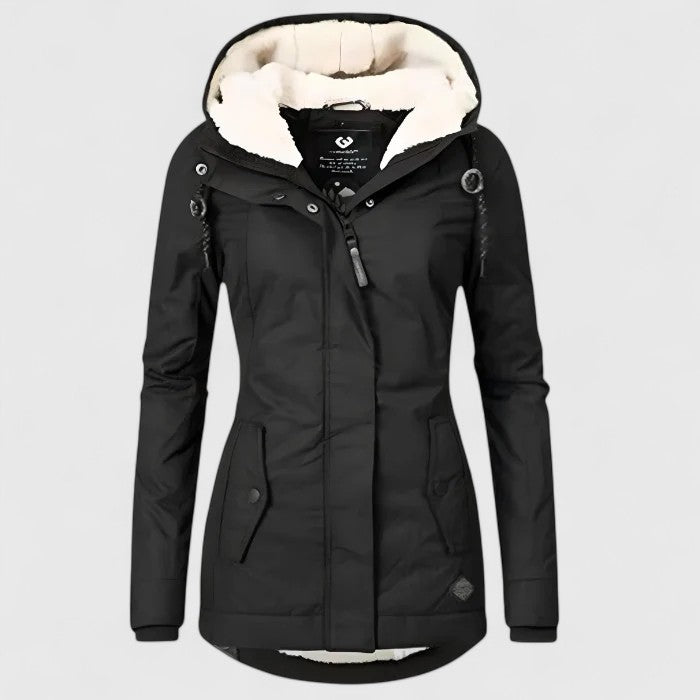 Women's Jacket with Hood and Insulated Interior