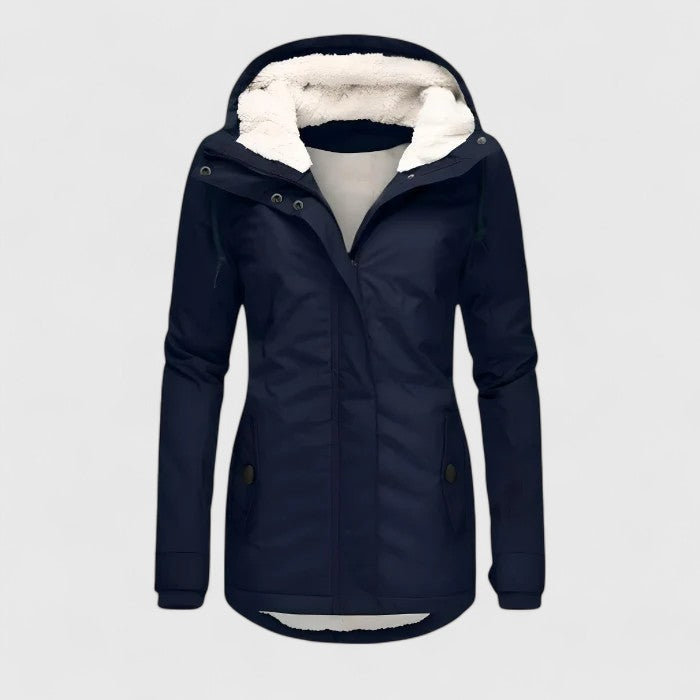 Women's Jacket with Hood and Insulated Interior