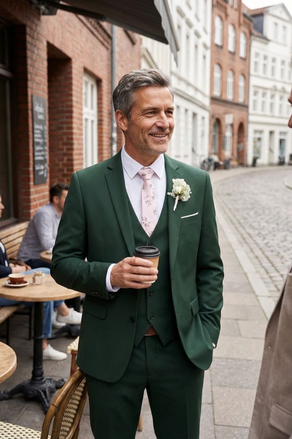 Men's 3-Piece Suit with Vest