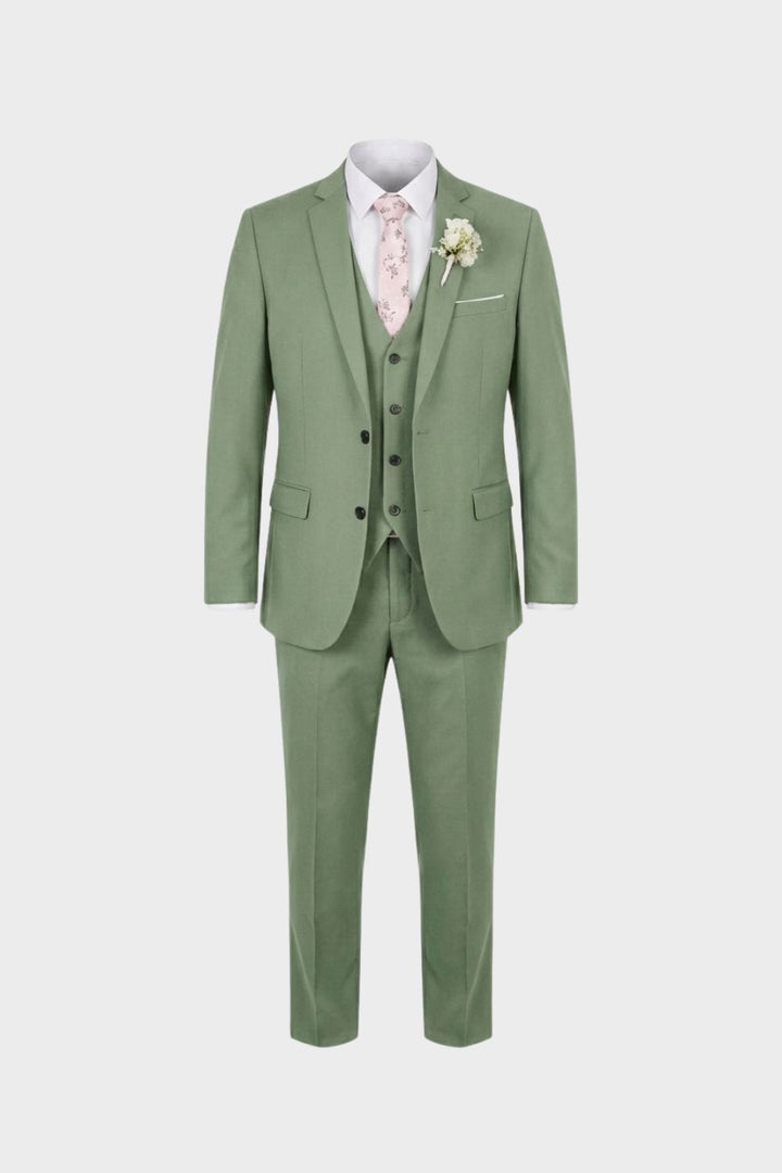 Men's 3-Piece Suit with Vest
