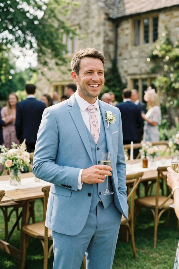 Men's 3-Piece Suit with Vest