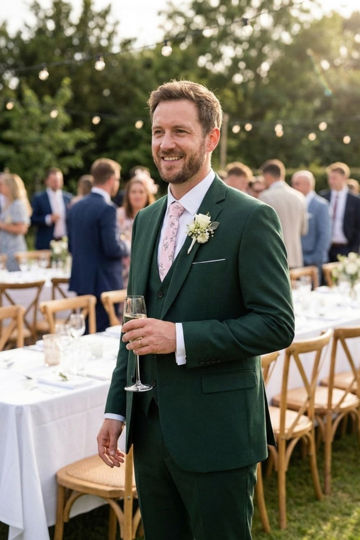 Men's 3-Piece Suit with Vest