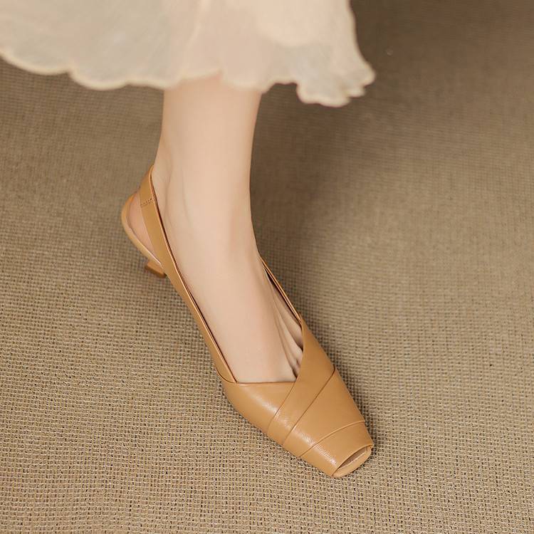 Zyke Genuine Leather Slingbacks
