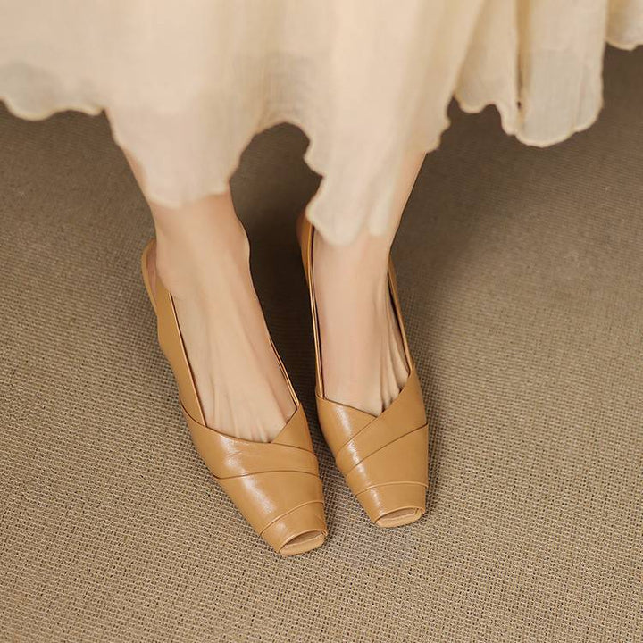 Zyke Genuine Leather Slingbacks