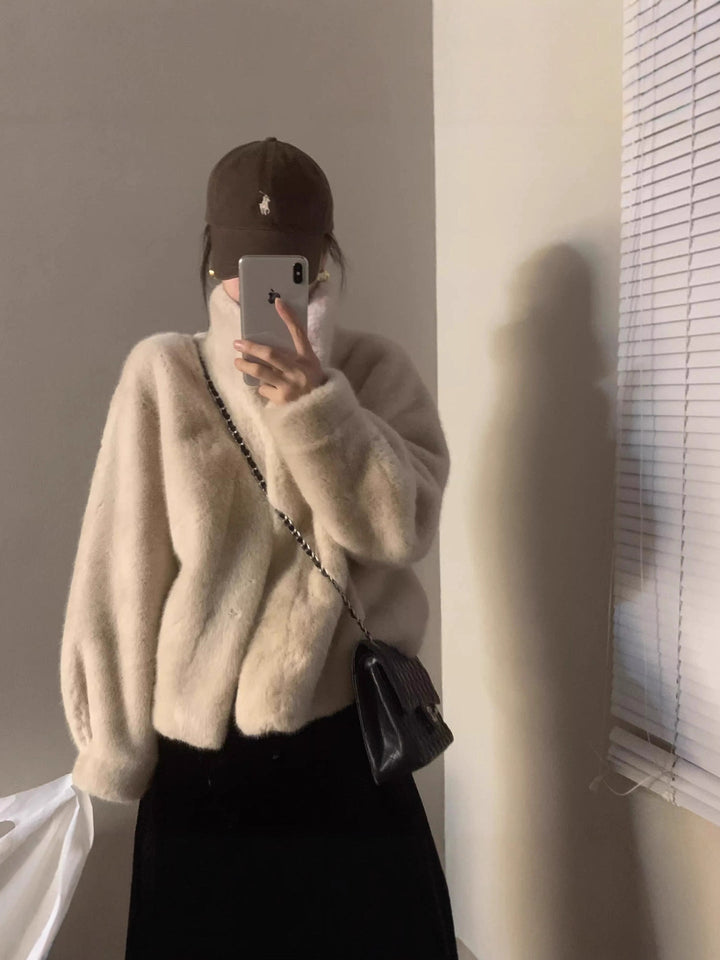 Women's Sweater | with a High Neck in a Loose Fit