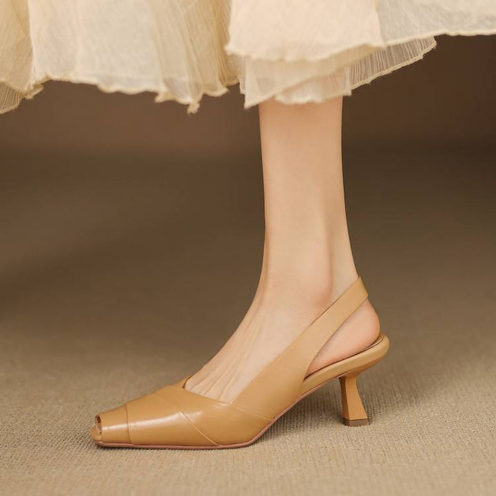 Zyke Genuine Leather Slingbacks