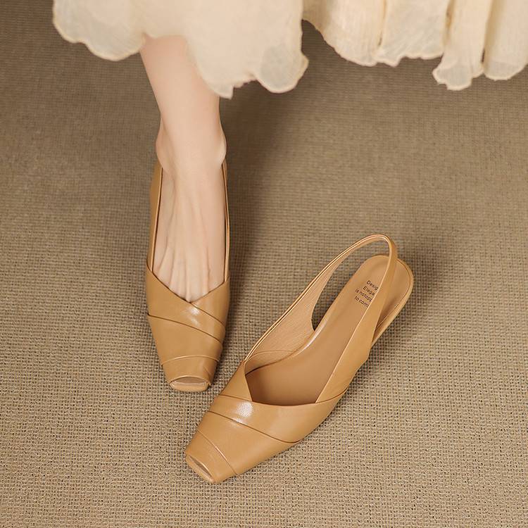 Zyke Genuine Leather Slingbacks