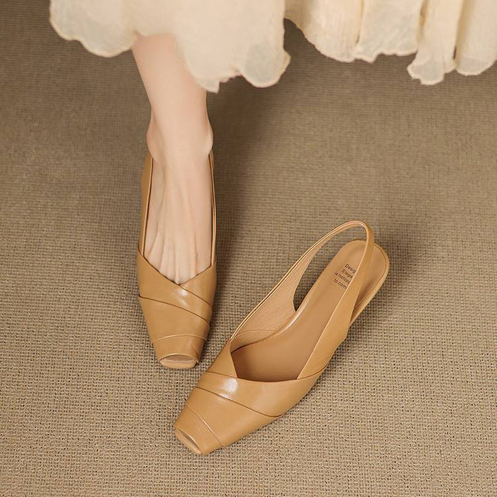 Zyke Genuine Leather Slingbacks