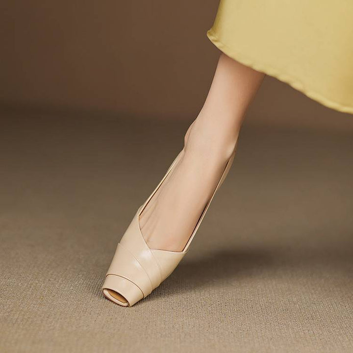 Zyke Genuine Leather Slingbacks