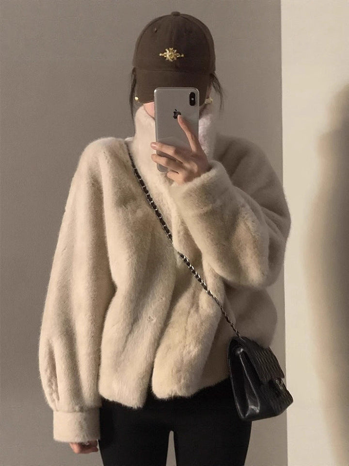 Women's Sweater | with a High Neck in a Loose Fit