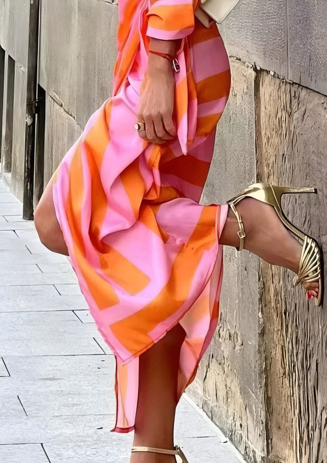 Tonya | Feminine Wrap Dress with Stylish Pattern