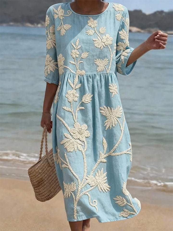Raquel | Embroidered Vintage Dress